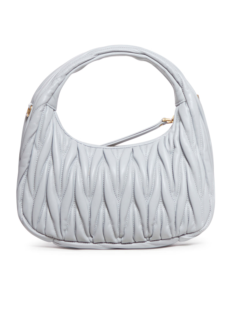 Miu Wander mini hobo bag in quilted nappa