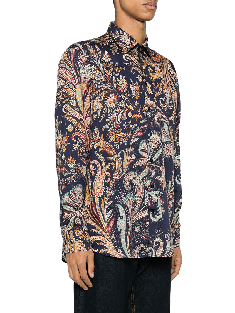 COTTON SHIRT WITH PAISLEY PATTERN