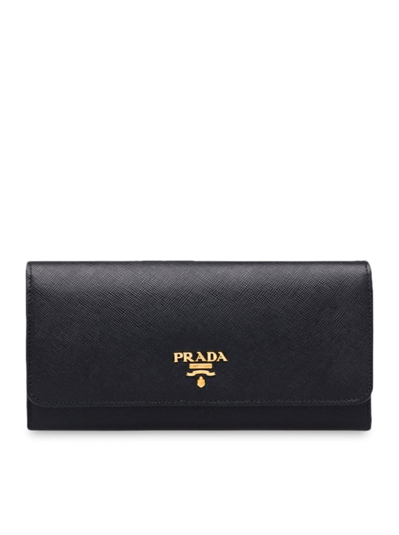 Prada Saffiano Lux Leather Continental Wallet
