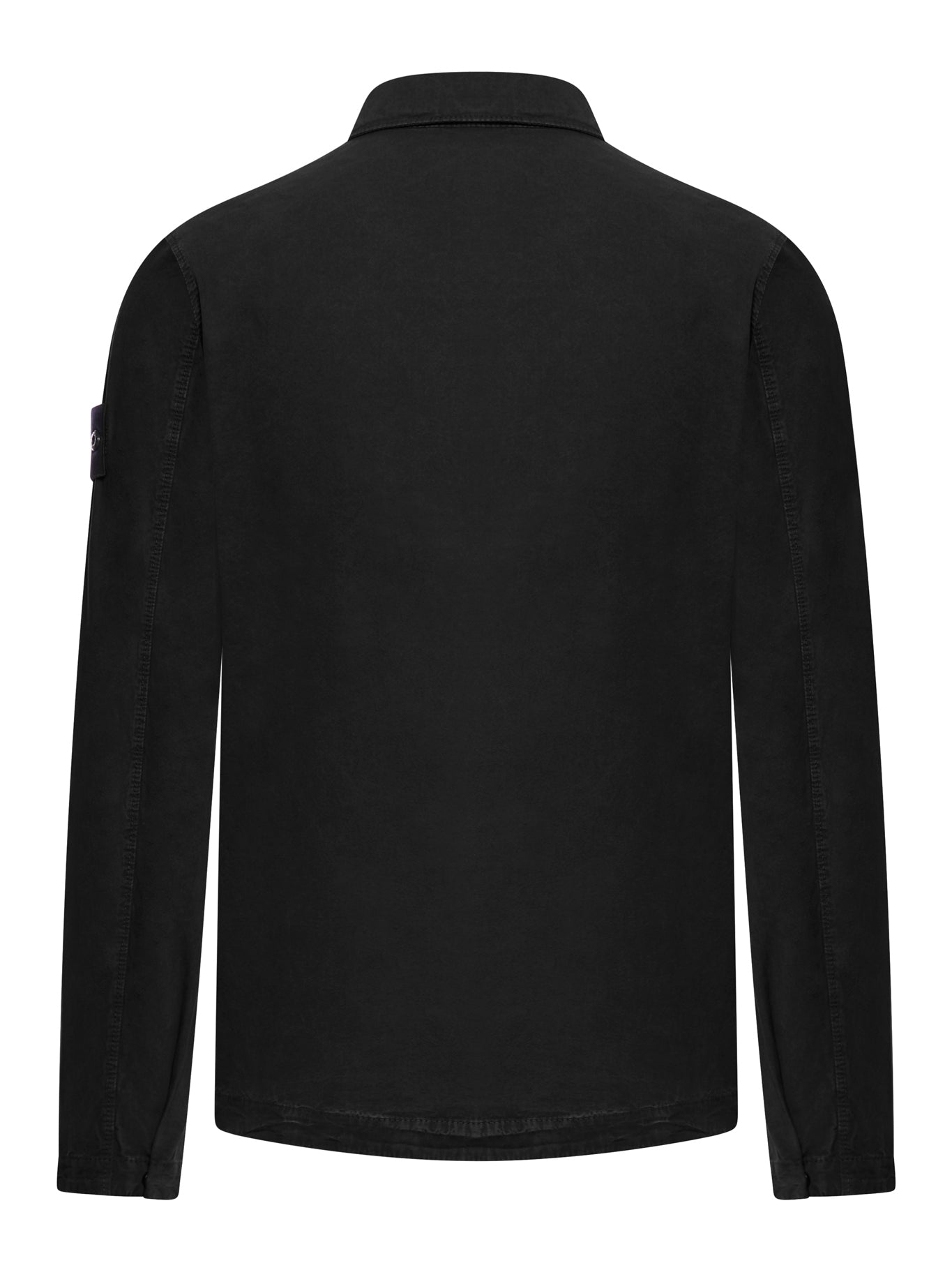 black cotton overshirt