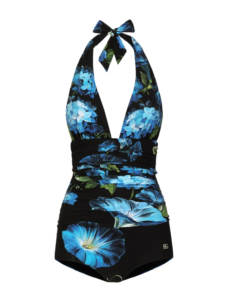 Bluebell halterneck swimsuit