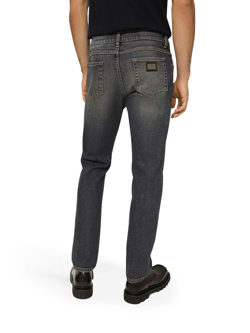 REGULAR STRETCH JEANS BLUE WASHED