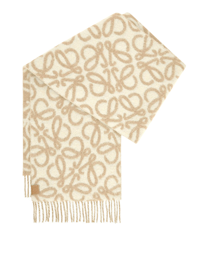 Anagram scarf in alpaca and wool