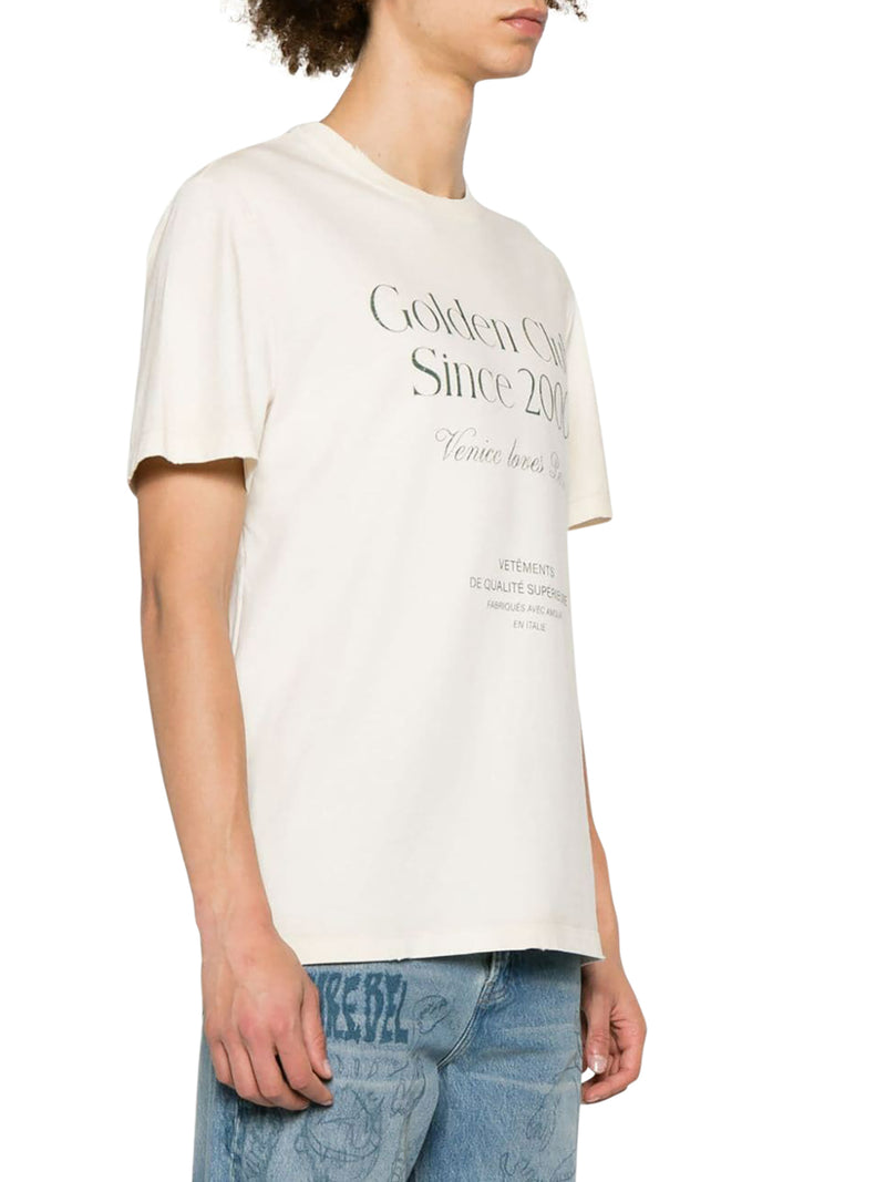 OVERSIZED COTTON T-SHIRT WITH LOGO PRINT