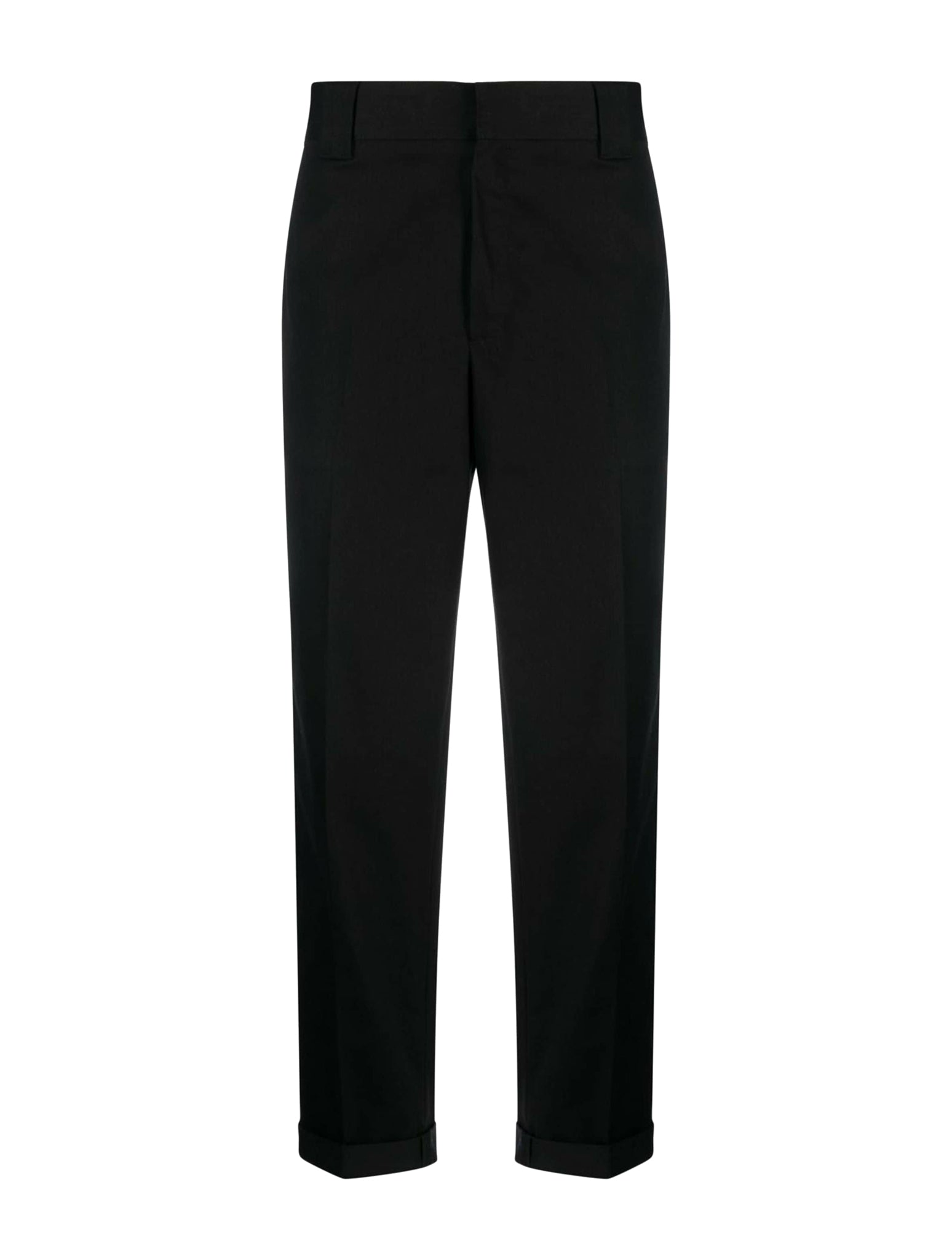 Straight cropped trousers
