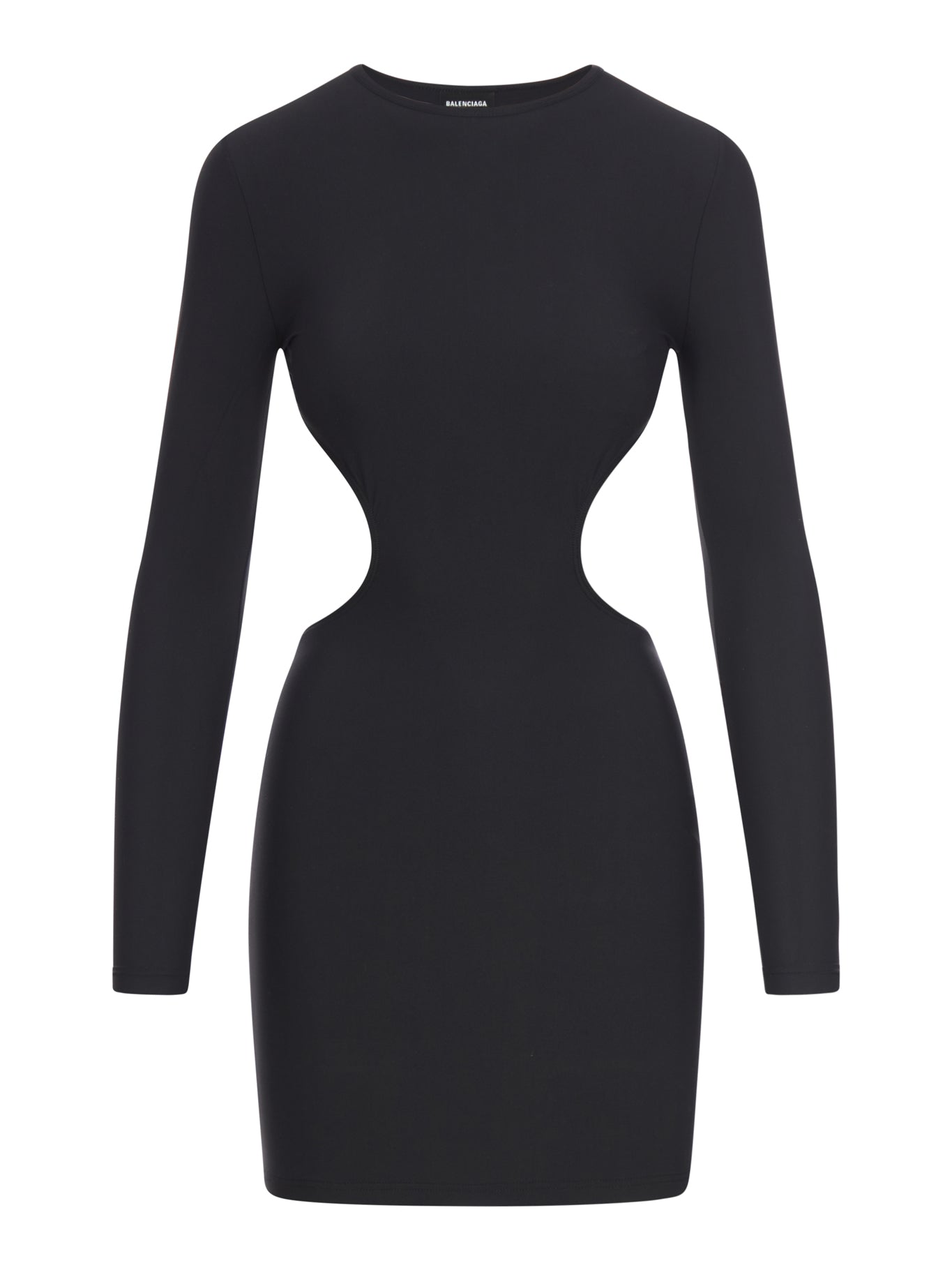 cut-out long-sleeved minidress