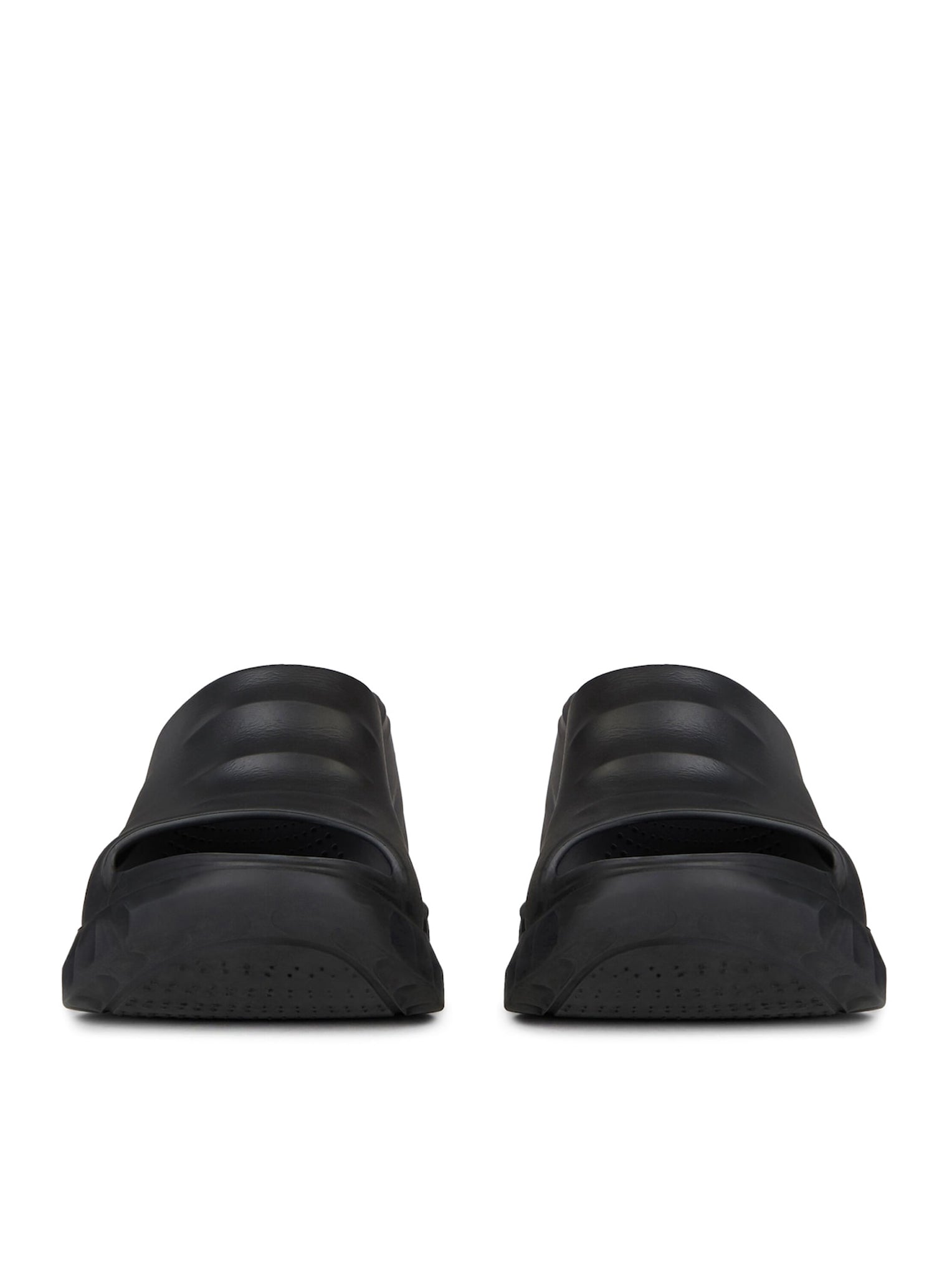 MARSHMALLOW RUBBER WEDGE SANDALS