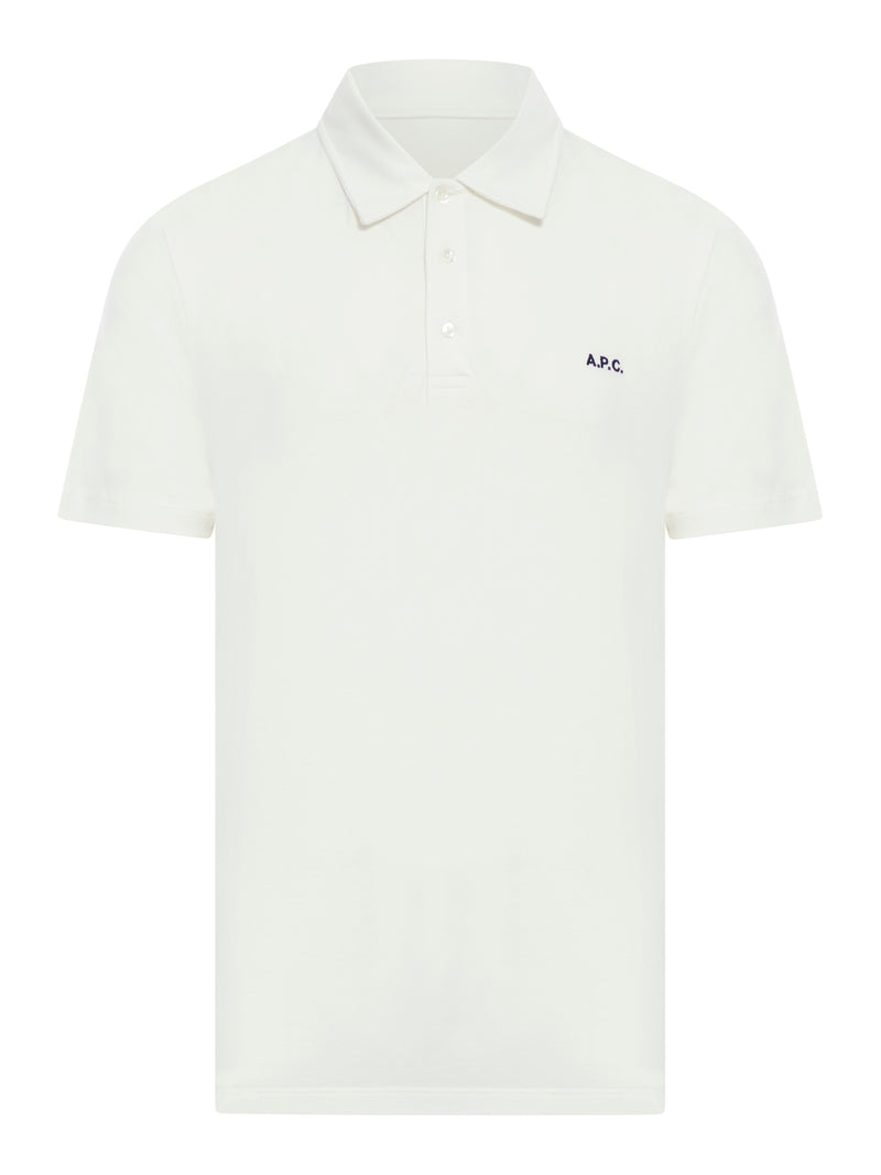 logo-embroidered cotton polo shirt