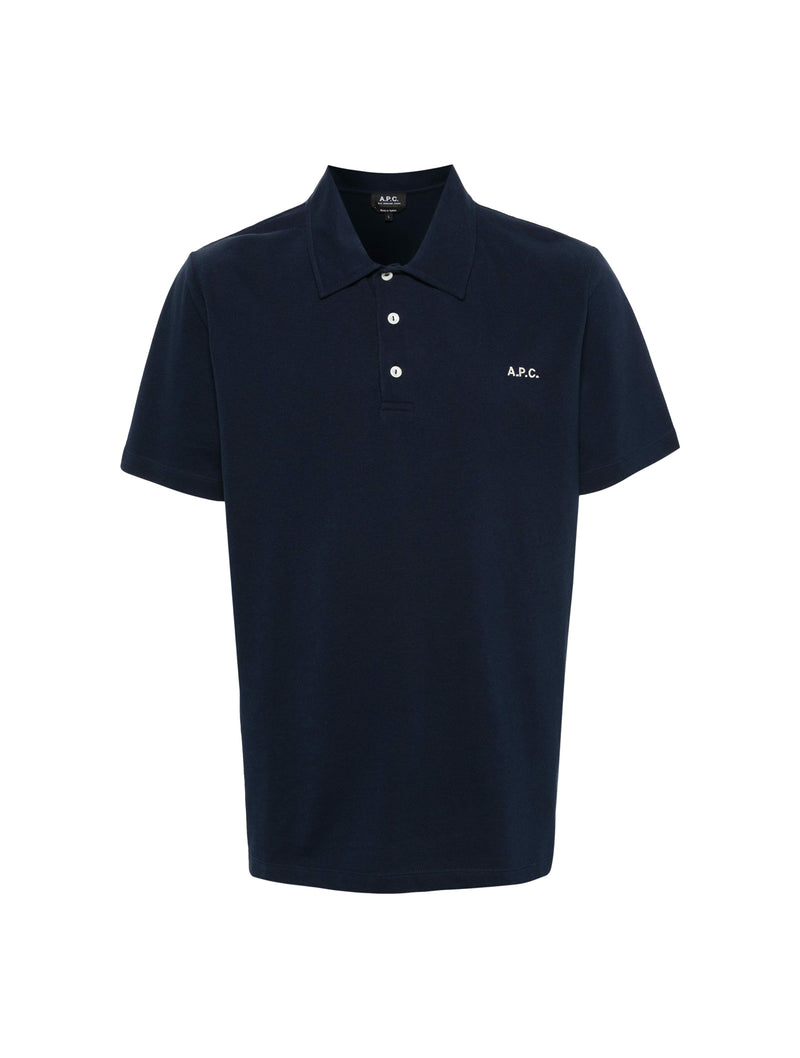 logo-embroidered cotton polo shirt