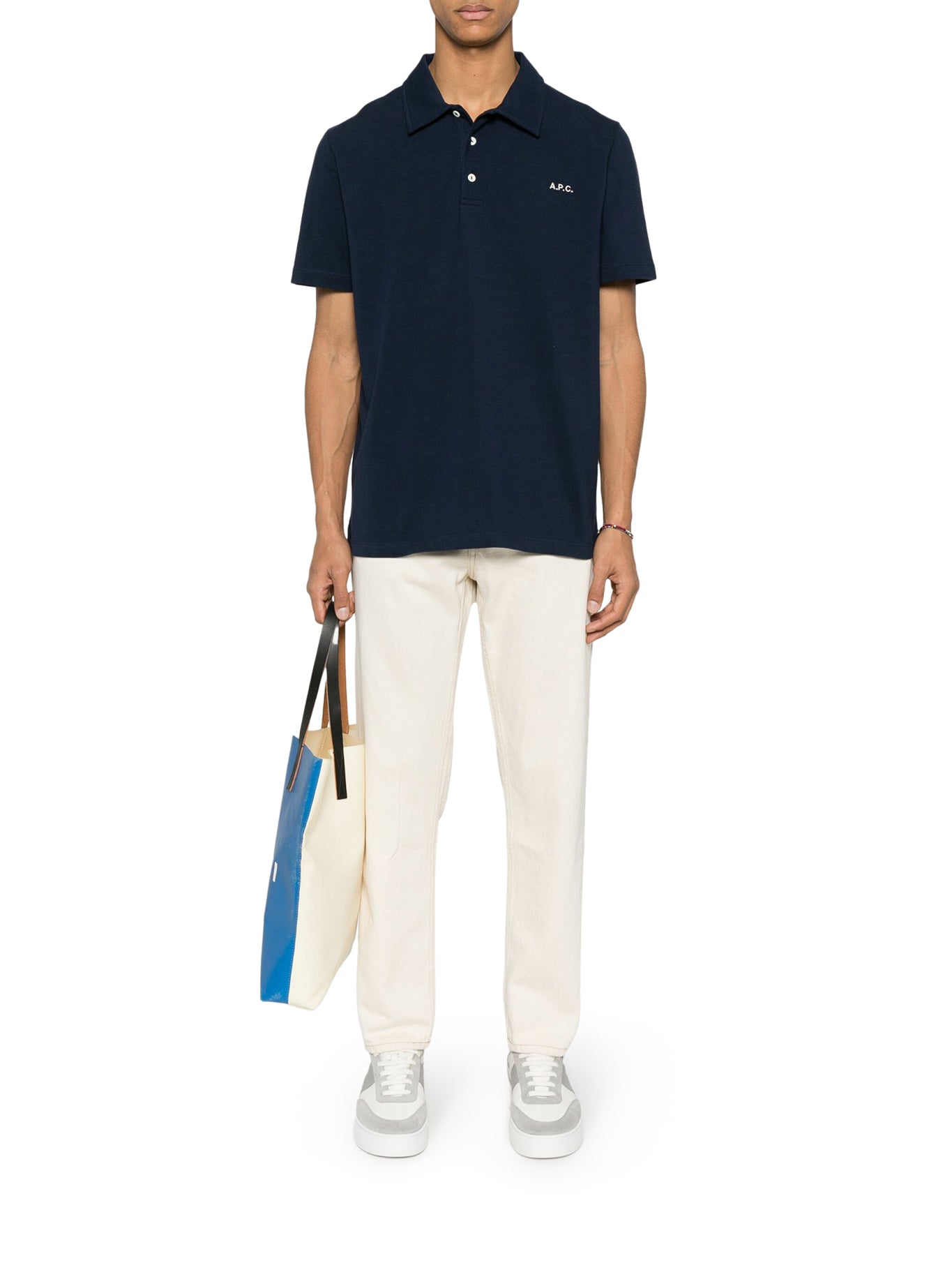 logo-embroidered cotton polo shirt