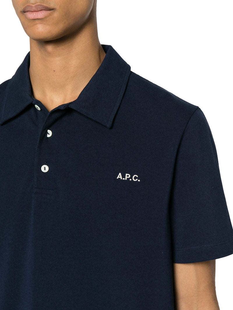 logo-embroidered cotton polo shirt