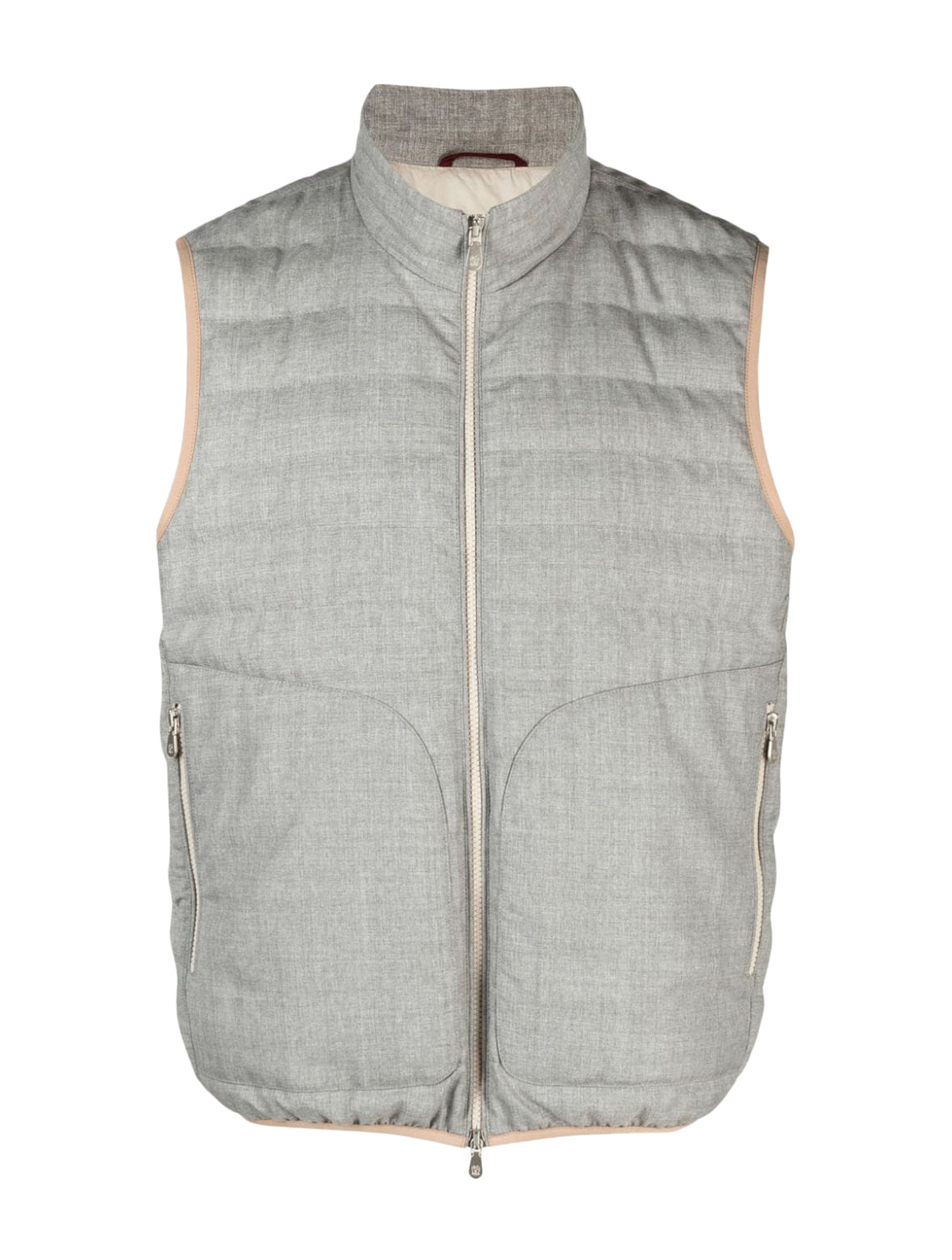 Padded vest with zip