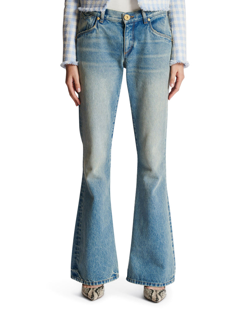 Western low-rise bootcut jeans