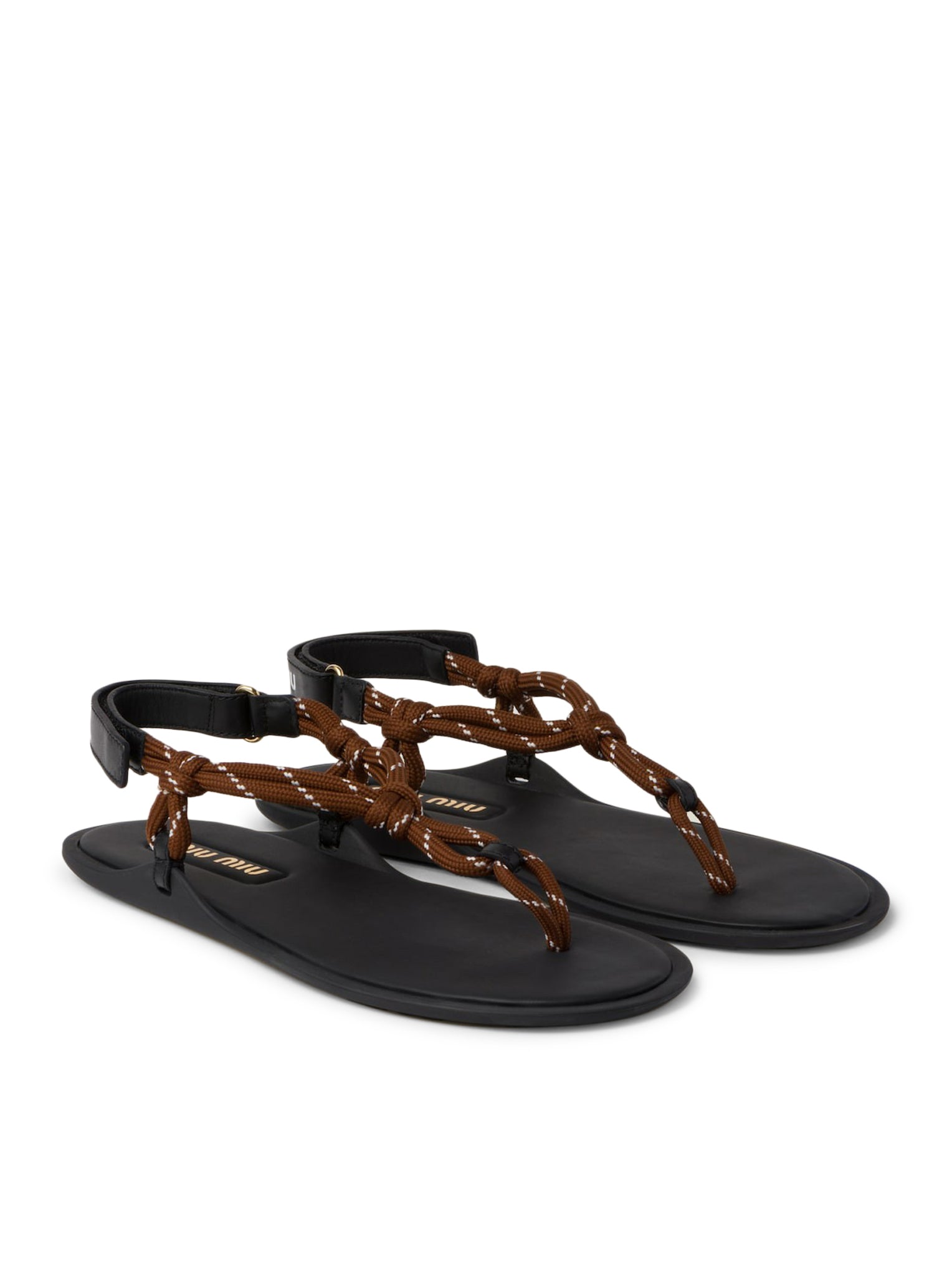 Riviere sandals in rope and leather