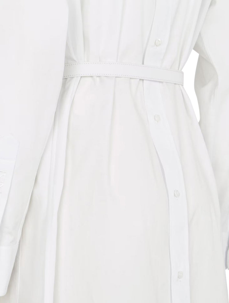 White poplin dress