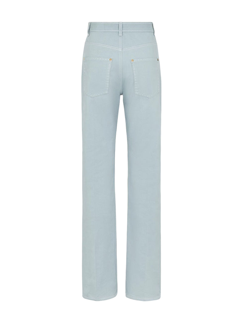 Light blue denim trousers