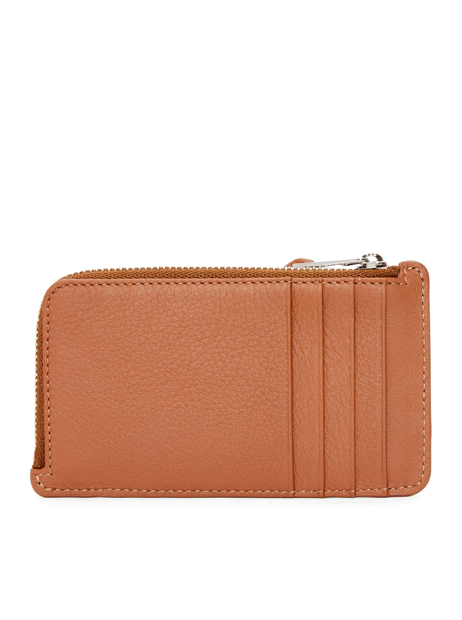 Puzzle card holder with coin purse in classic calfskin
