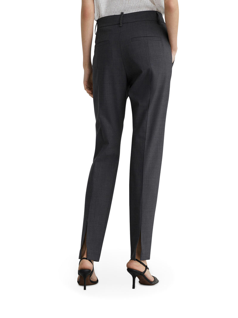 Tapered high-waisted trousers