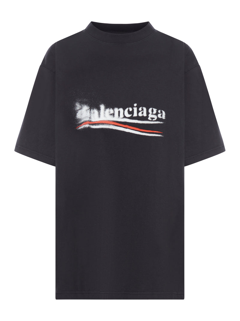 POLITICAL STENCIL MEDIUM FIT T-SHIRT