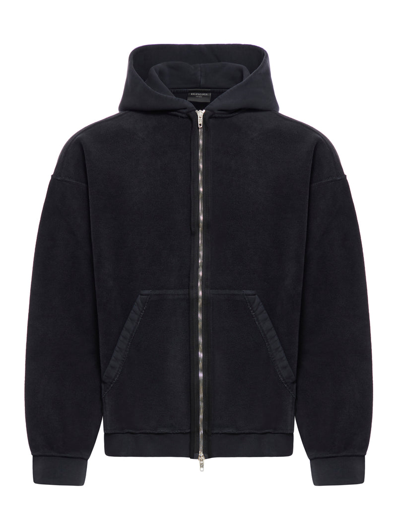 HEAVY MOLLETON INSIDE OUT HOODIE