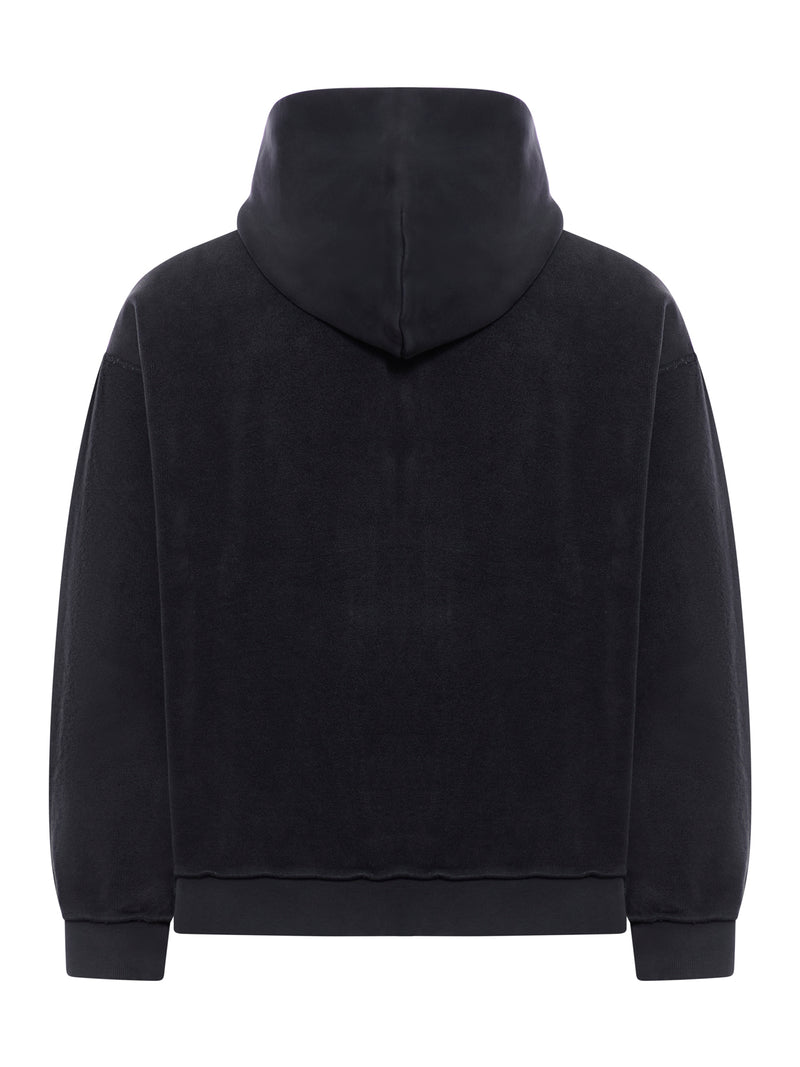 HEAVY MOLLETON INSIDE OUT HOODIE